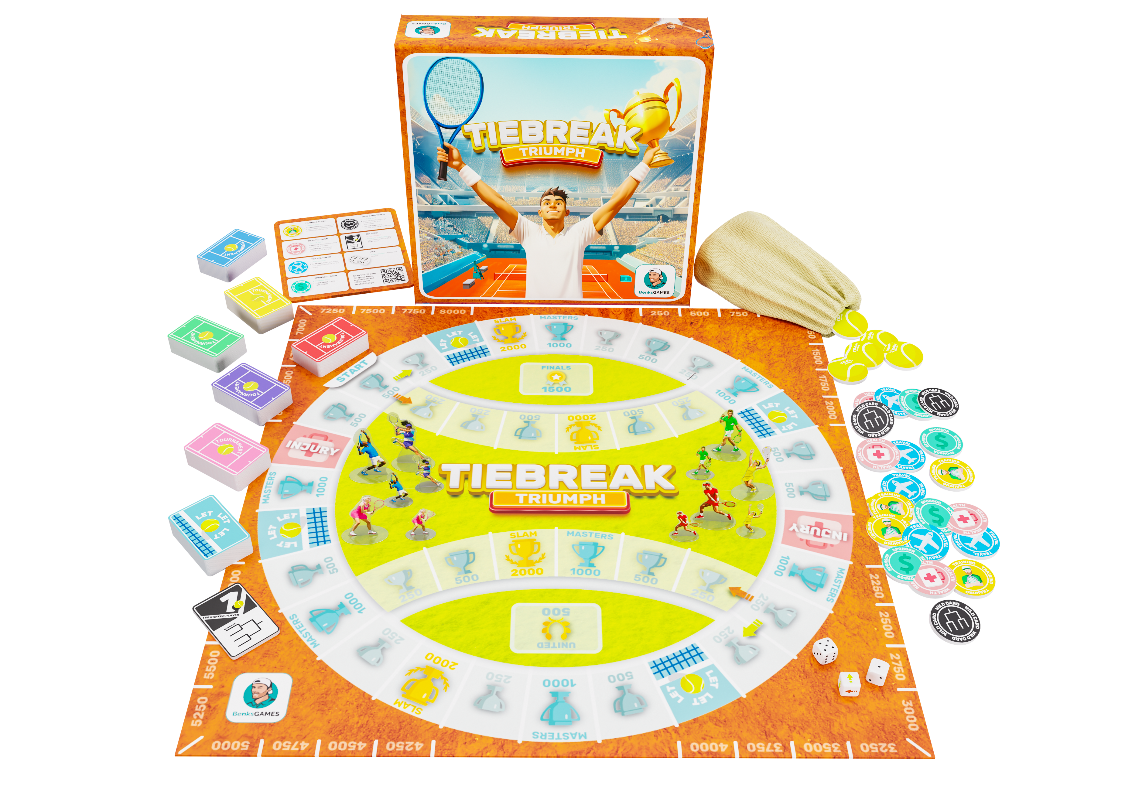 TIEBREAK TRIUMPH -  Ultimate Tennis Board Game